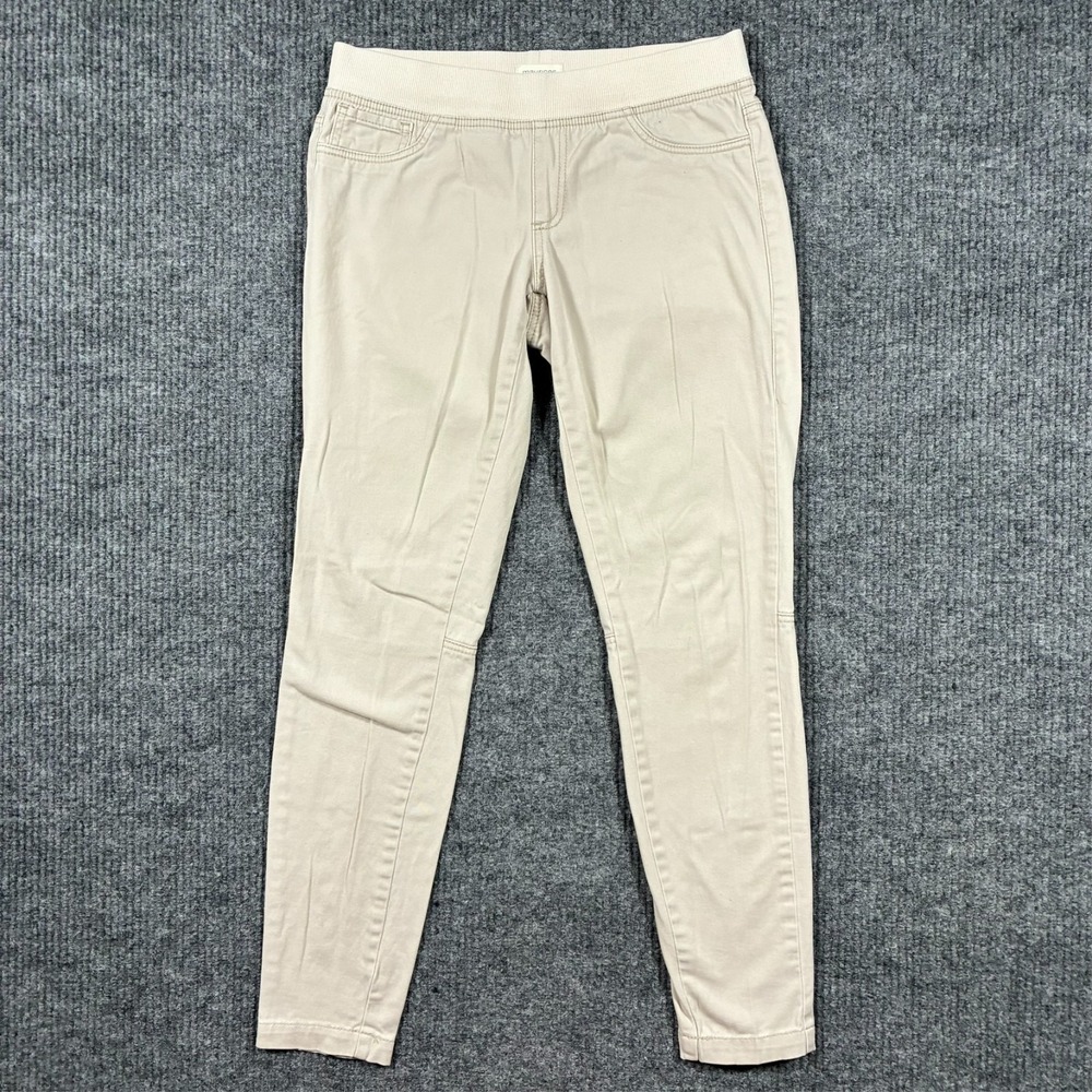 Maurices Womens Pull On Jeggings Size Small Beige Cotton Stretch Skinny Pants